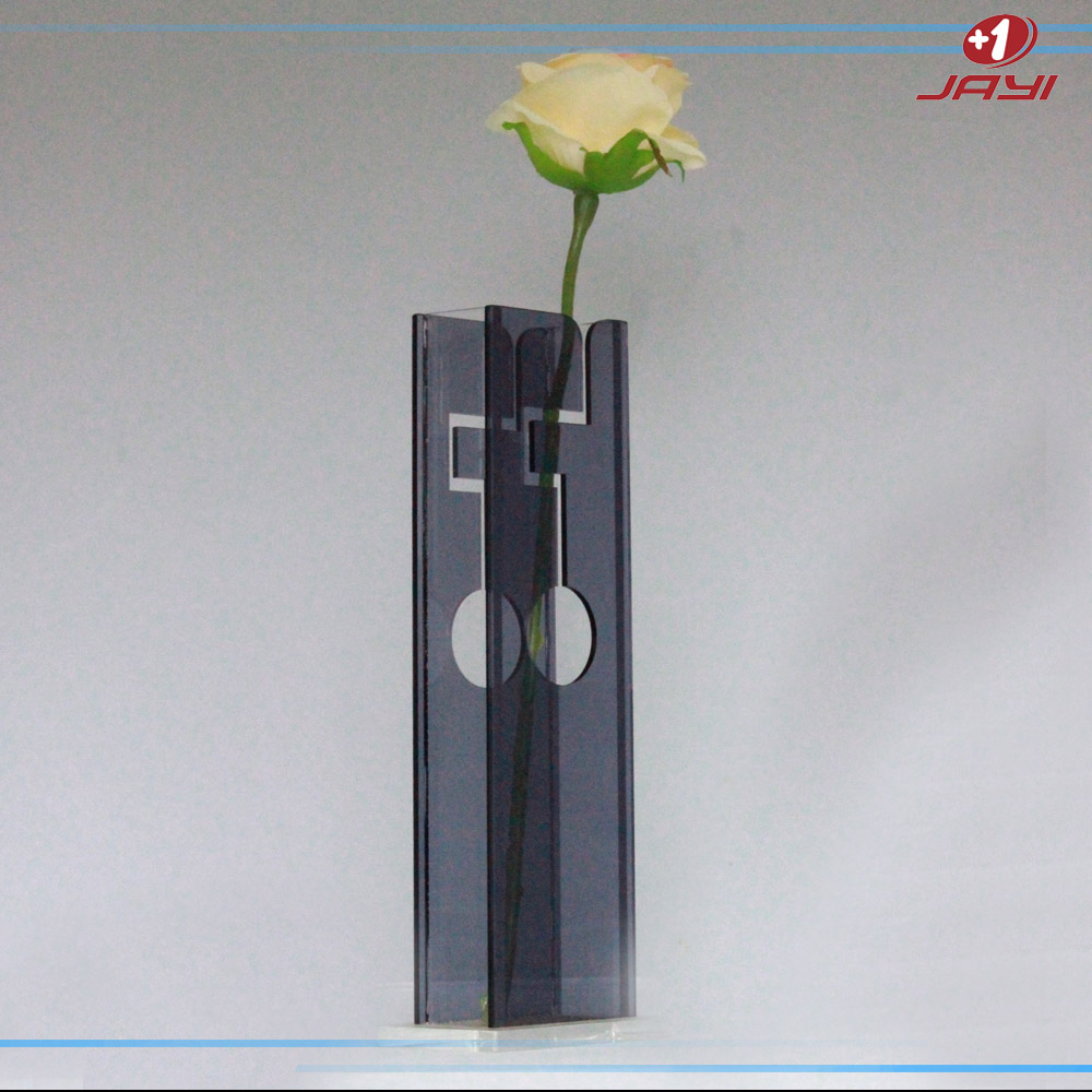 Simple black acrylic Home Furnishing vase